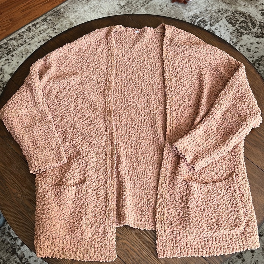 Large cardigan sweater
